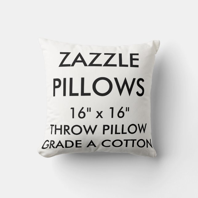 Coussin Catégorie faite sur commande de Zazzle un modèle (Recto)
