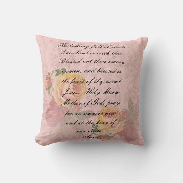 Coussin catholique "grêle Mary " de prière (Recto)
