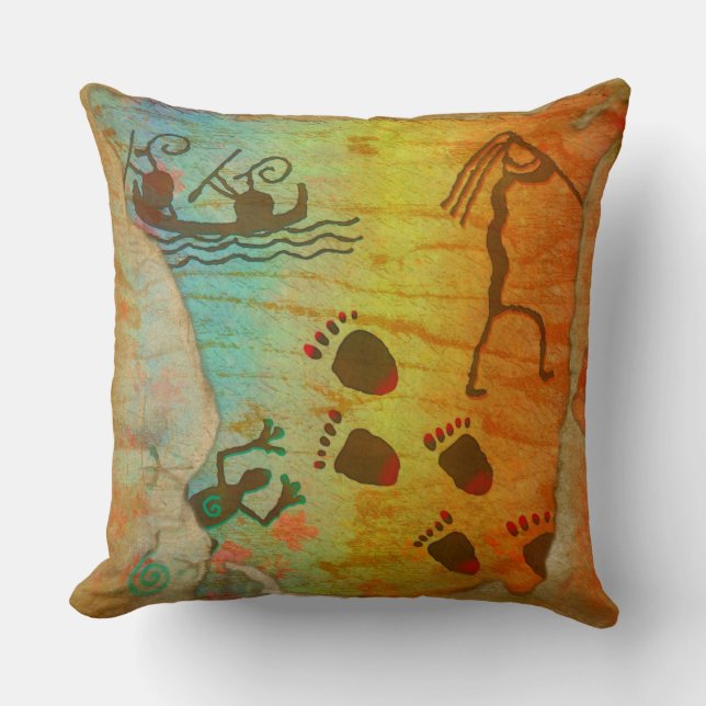 Coussin Cave Dwelling Native American DECOR (Recto)