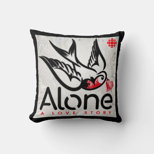 Coussin CBC Alone : Une histoire d'amour (Recto)