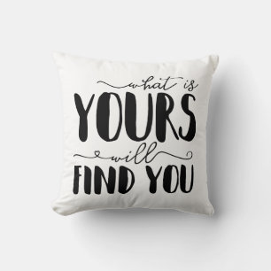 Coussin Ce Que Vous Trouverez Vous Typographie