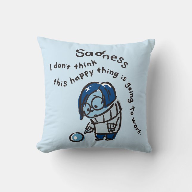 Coussin Ce truc heureux ne va pas marcher (Recto)