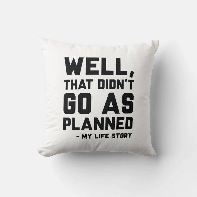 Coussin Cela n’a pas fonctionné comme prévu (Recto)