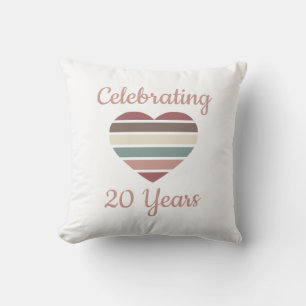 Coussin Célébration de 20 ans de mariage