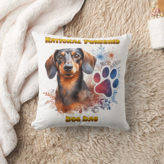 Coussin Célébration de la Journée nationale des chiens de  (Couverture)