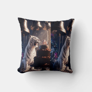 Coussin Célébration du Tigre Blanc au Soir