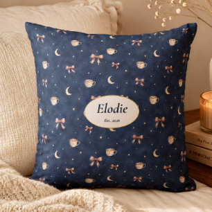 Coussin Céleste Personnalisé Cottagecore Lune Cade