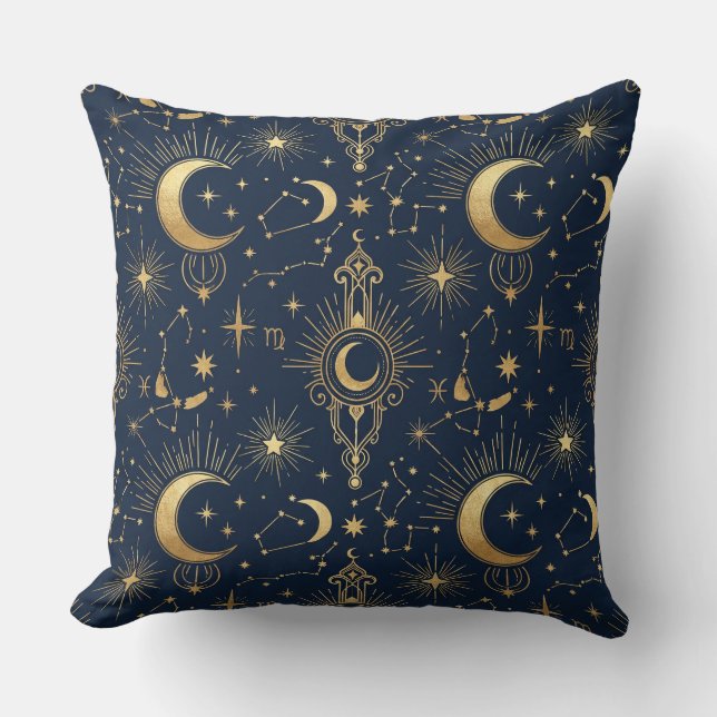Coussin Celestial Gold Pillow (Recto)