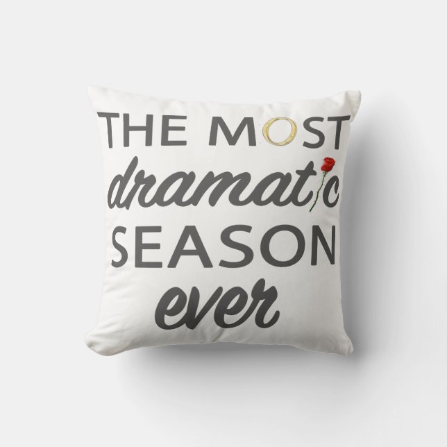 Coussin Célibataire la plupart de saison dramatique jamais (Recto)