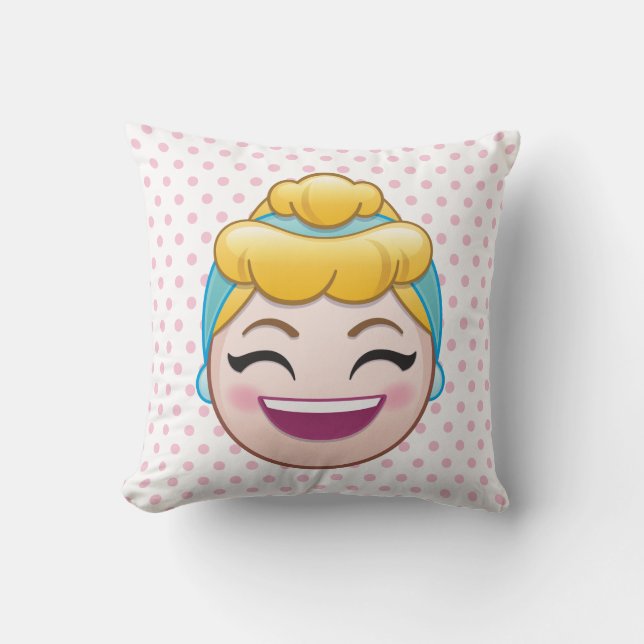 Coussin Cendrillon Emoji| Cendrillon - Heureux (Recto)