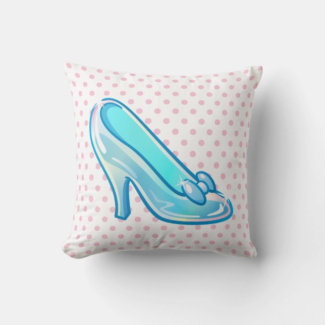 Coussin Cendrillon Emoji| Chaussure de verre (Recto)