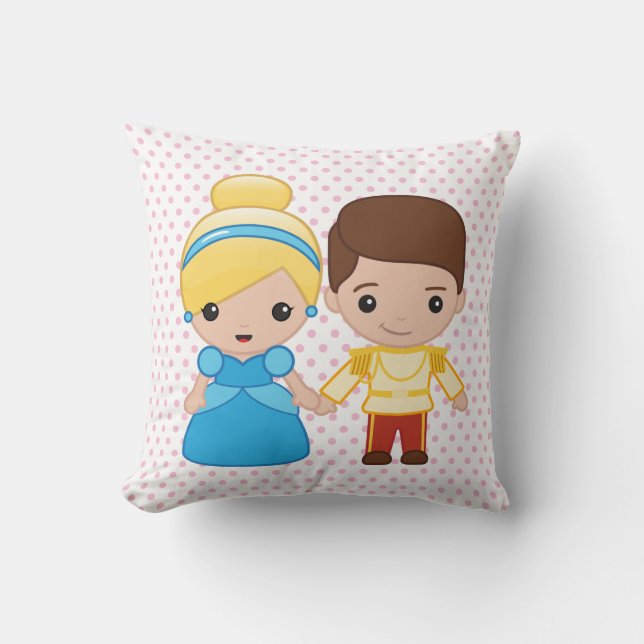 Coussin Cendrillon et le prince charmant Emoji (Recto)