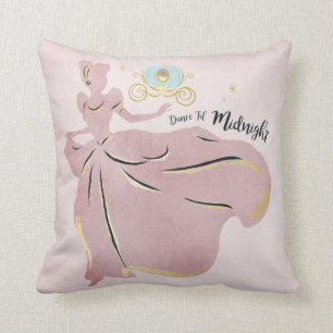 Coussin Cendrillon Silhouette "Danse jusqu'à minuit"