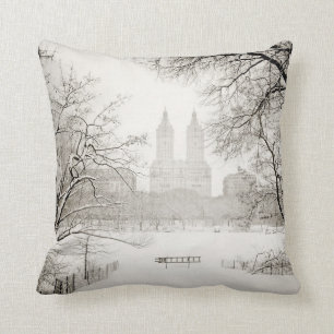 Coussin Central Park - belle neige d'hiver