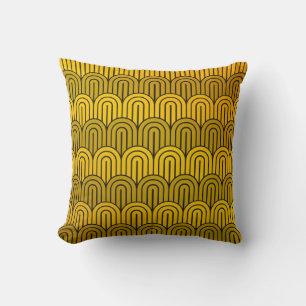 Coussin Centre du siècle moderne Rétro atomique Motif Vint
