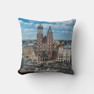 Coussin Centre-ville de Cracovie d'en haut en Pologne