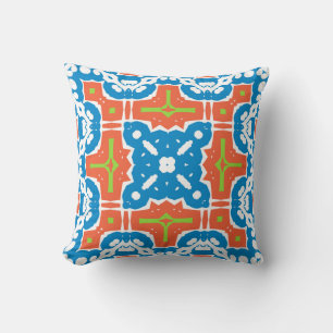Coussin céramique mexicaine ancienne talavera. Vintage et 