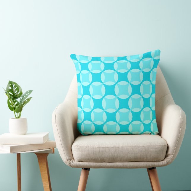 Coussin Cercle Star Motif de glace Jeu d'oreiller (Chaise)