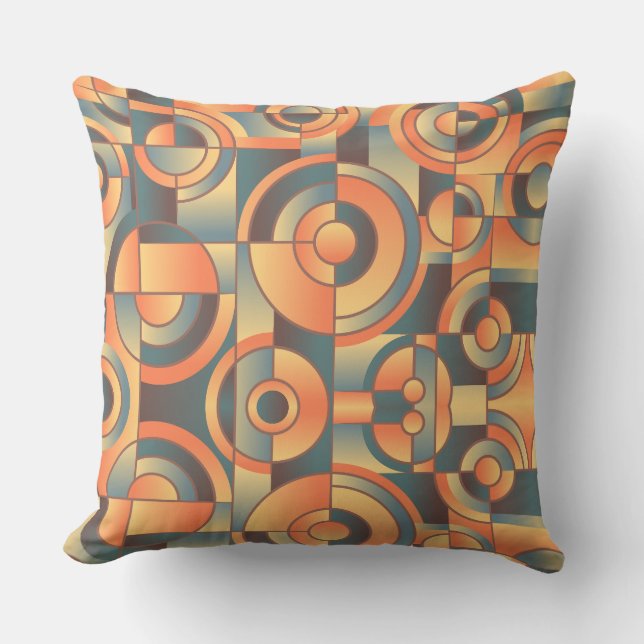 Coussin Cercles Abstraits (Recto)