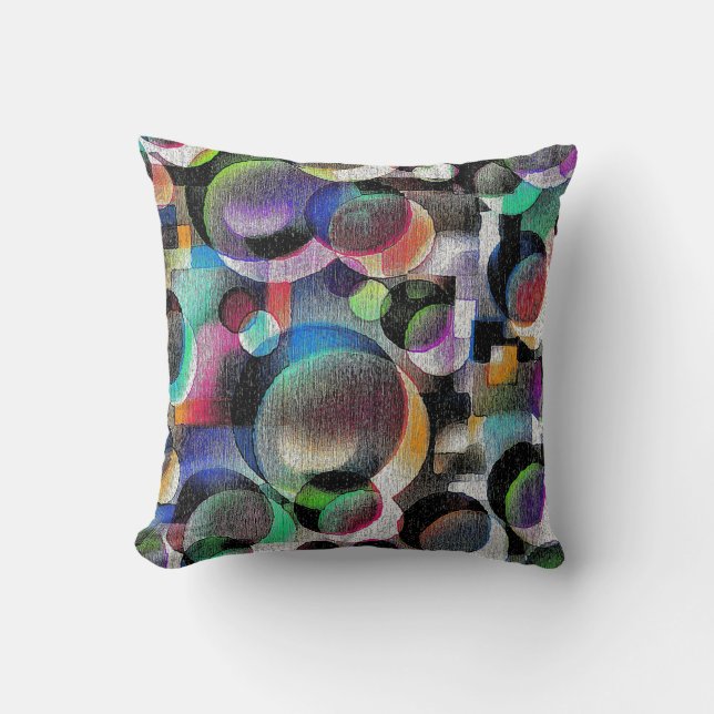 Coussin Cercles élémentaires lancer PIllow (Recto)