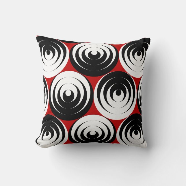 Coussin Cercles vertigineux (Recto)