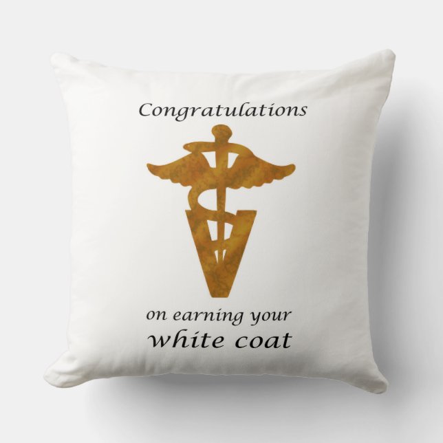 Coussin Cérémonie de la couverture blanche vétérinaire de  (Recto)
