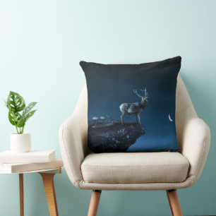 Coussin cerf au clair de lune