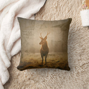Coussin Cerf dans la forêt