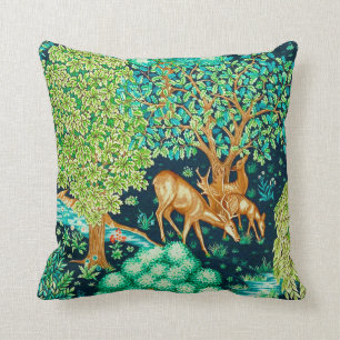 Coussin Cerfs communs de William Morris par une copie de