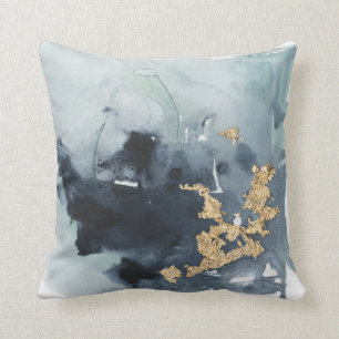 Coussin Cerulean et or