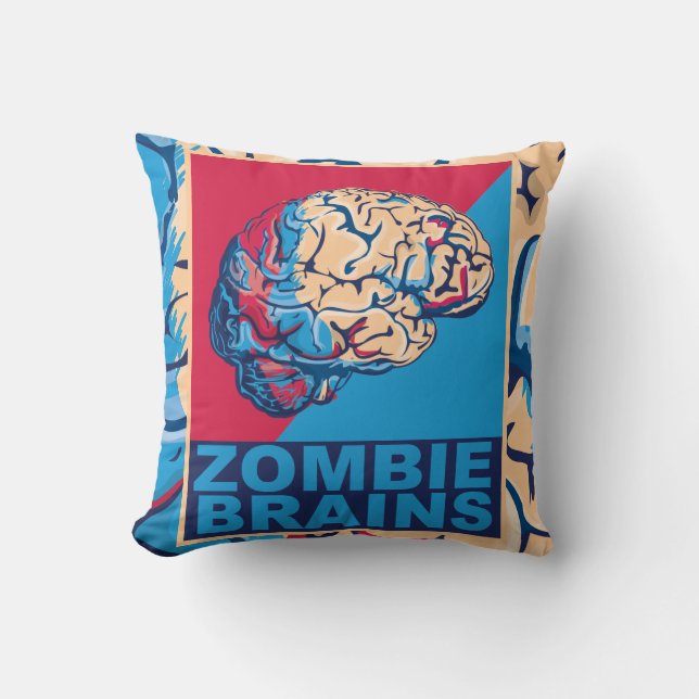 Coussin Cerveau de zombie (Recto)