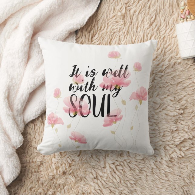 Coussin "C'est bien avec mon âme" (Couverture)