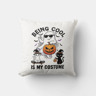 Coussin C'est Cool C'est Costume Halloween Fantôme Citroui