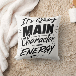 Coussin C'est de l'énergie de personnage principal – Possé