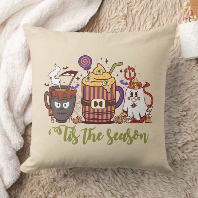 Coussin "C'Est La Saison Café Halloween (Couverture)