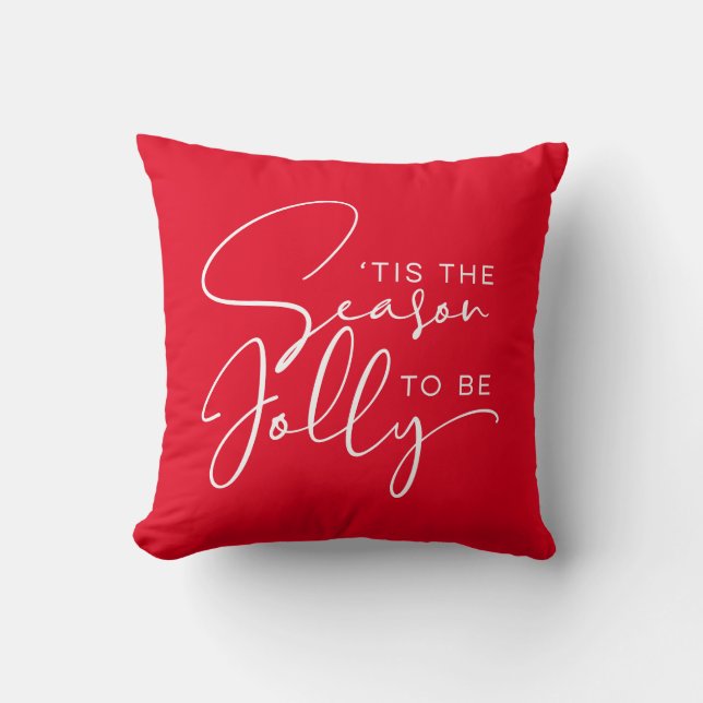 Coussin C'Est La Saison D'Être Jolly (Recto)