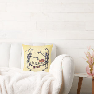 Coussin C'est la saison pour être Éffrayant Halloween Jaun