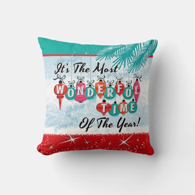 Coussin C'est le moment le plus merveilleux de l'année ! (Recto)