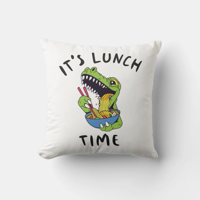 Coussin C'est l'heure du déjeuner (Recto)
