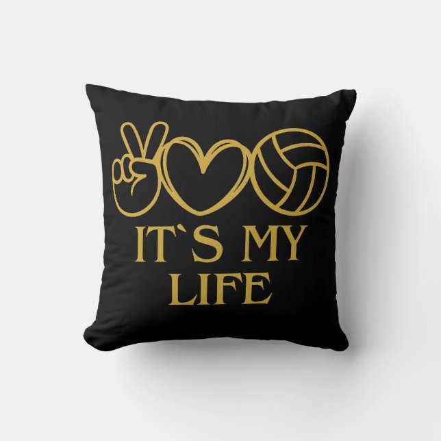 Coussin c'est ma vie, le volley (Recto)
