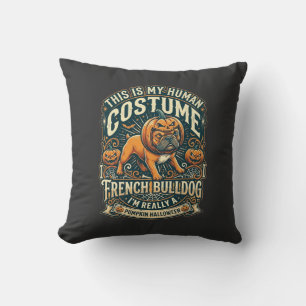 Coussin C'est Mon Costume Humain Bouledogue Français Citro