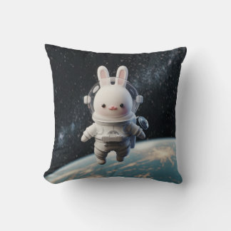 Coussin C'est un lapin qui vit dans l'espace.