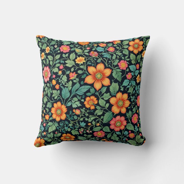 Coussin C'est un motif de fleurs (Verso)