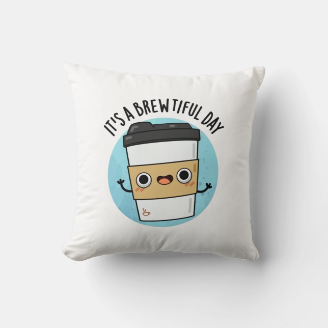 Coussin C'est une journée merveilleuse amusante de jeu de  (Recto)