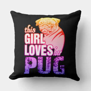 Coussin Cette Fille Aime Son Carlin