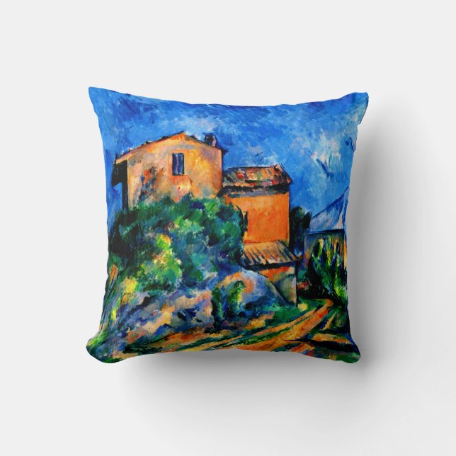 Coussin Cezanne - Maison Maria with a View of Chateau Noir (Recto)