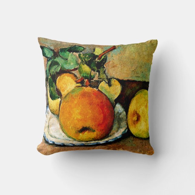 Coussin Cezanne - Vie morte avec pommes et poires (Recto)