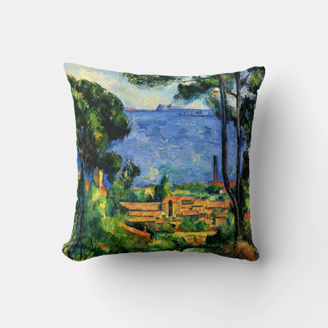 Coussin Cezanne - Vue de l'Estaque (Recto)