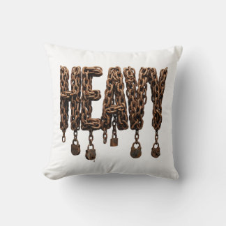 Coussin Chaîne de fer lourde Typographie Gym Salle de spor