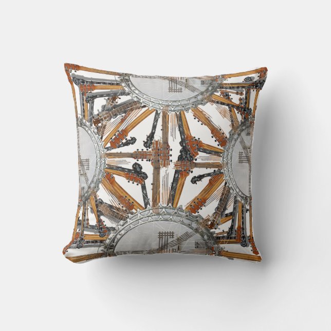 COUSSIN CHAÎNES DE GUITARE AU SOLEIL (Recto)